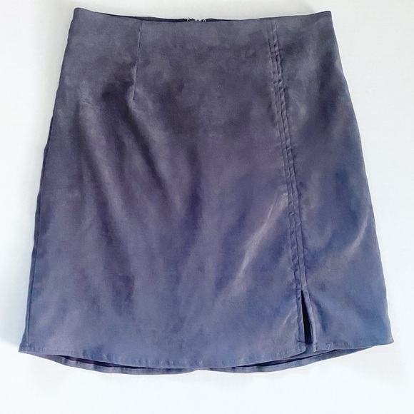 Faux Suede Skirt - Picture 1 of 11